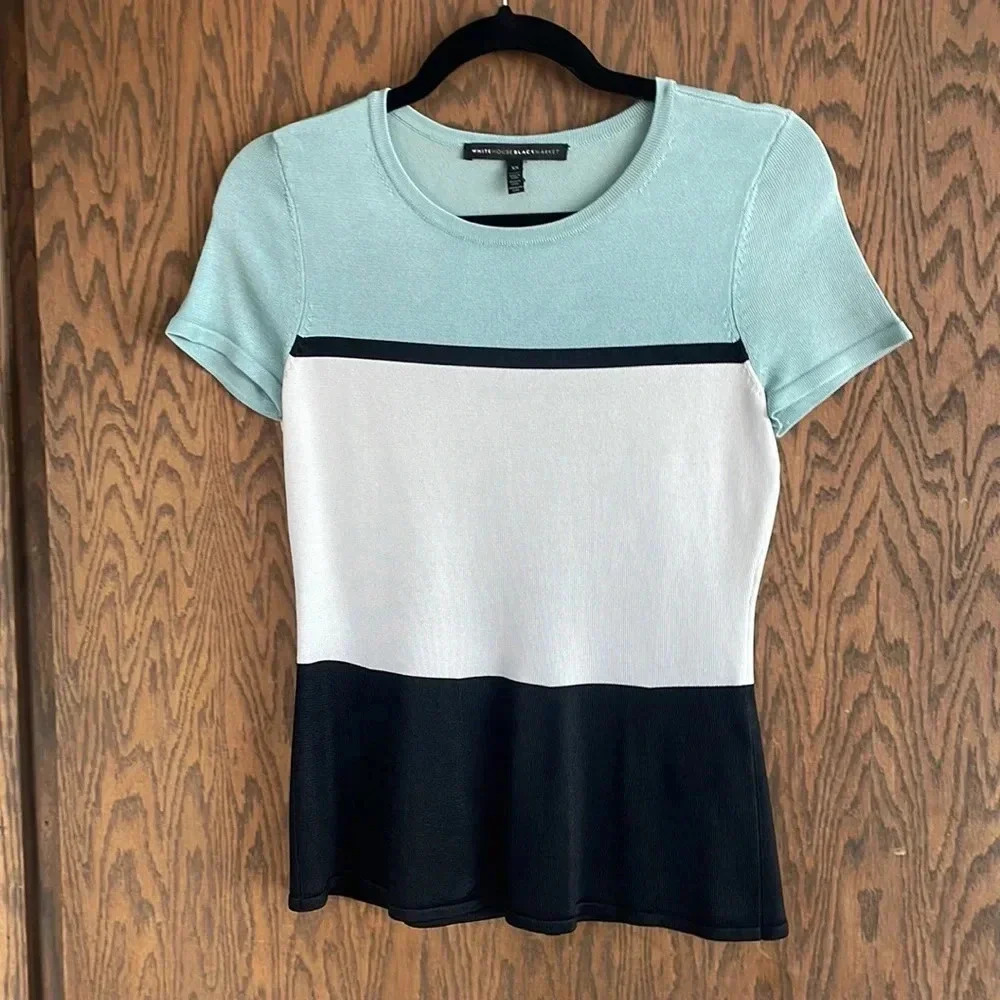 WHBM‎ Color Block Top XS